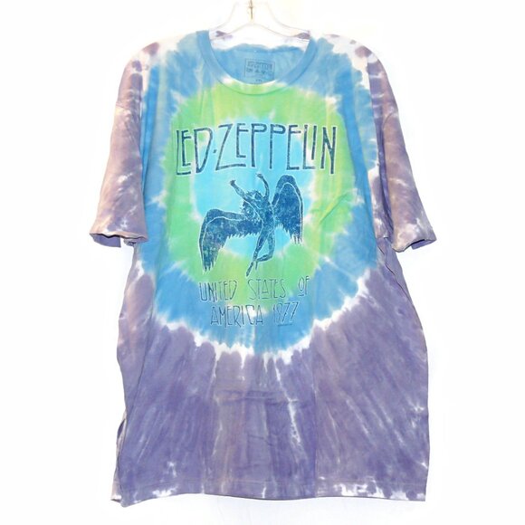 Led Zeppelin Ramble On Tie-Dye T-Shirt Sizes Med, LG, XL, 2X - Picture 4 of 6